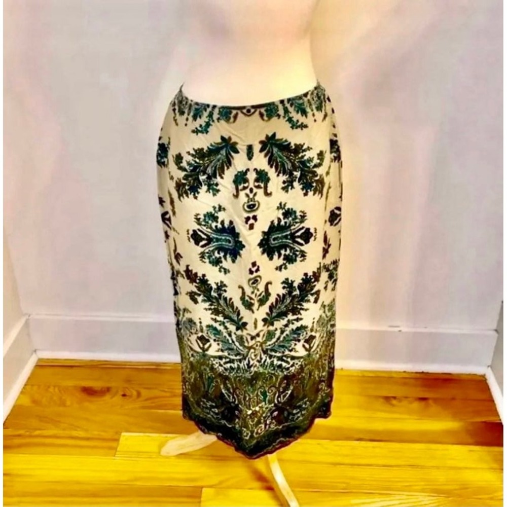 Floral Paisley Maxi Skirt